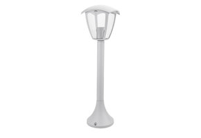 Außen Laterne mit E27 Fassung Mastleuchte 65cm Weiß