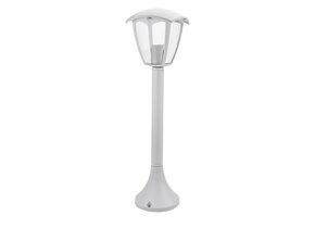 Außen Laterne mit E27 Fassung Mastleuchte 65cm Weiß