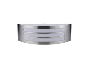 Wandlampe mit E27 Fassung Edelstahl Stripes IP44