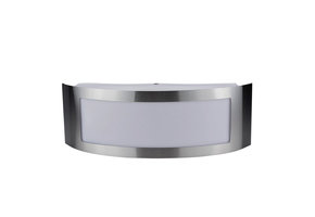 Wandlampe mit E27 Fassung Edelstahl Classic IP44