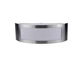 Wandlampe mit E27 Fassung Edelstahl Classic IP44