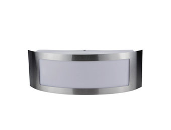 Wandlampe mit E27 Fassung Edelstahl Classic IP44