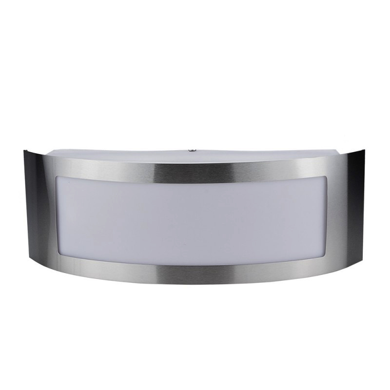 Wandlampe mit E27 Fassung Edelstahl Classic IP44