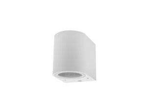 Wandlampe mit GU10 Fassung 1-fach Zylinder Weiß IP44
