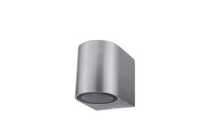 Wandlampe mit GU10 Fassung 1-fach Zylinder Edelstahl IP44