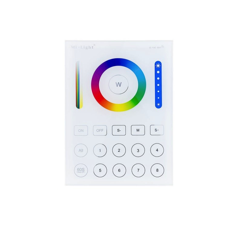Mi-Light 2.4GHz 8-Zone smart RGB+CCT Panel Remote Steuerung