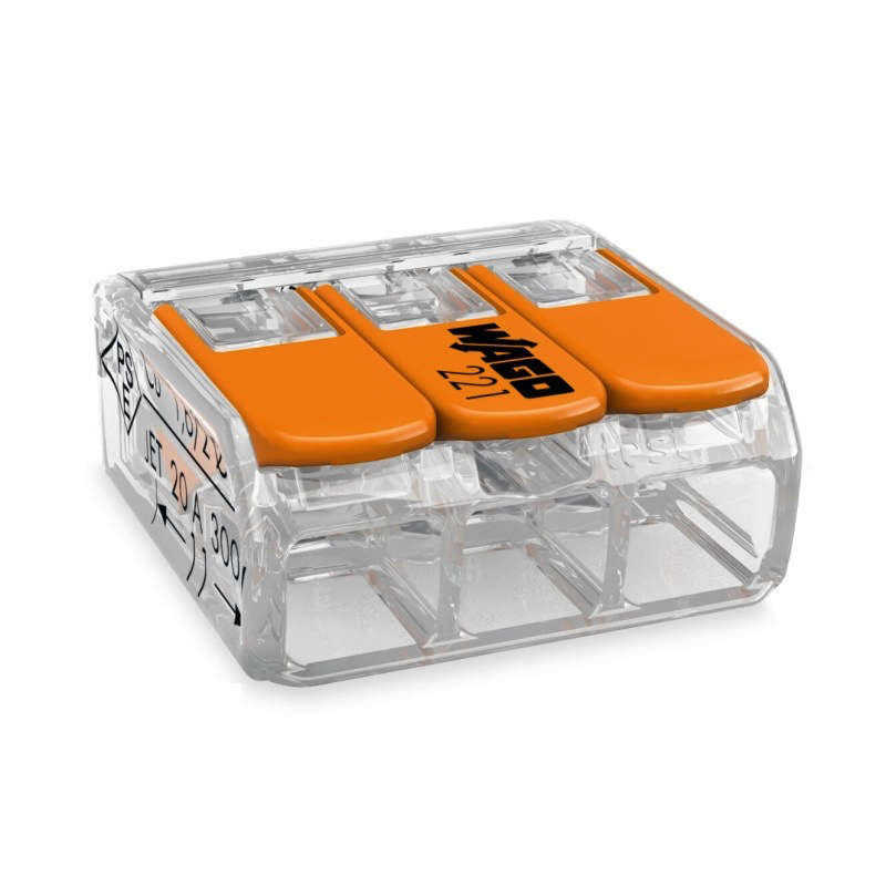 WAGO COMPACT-Verbindungsklemme für 3 Leiter