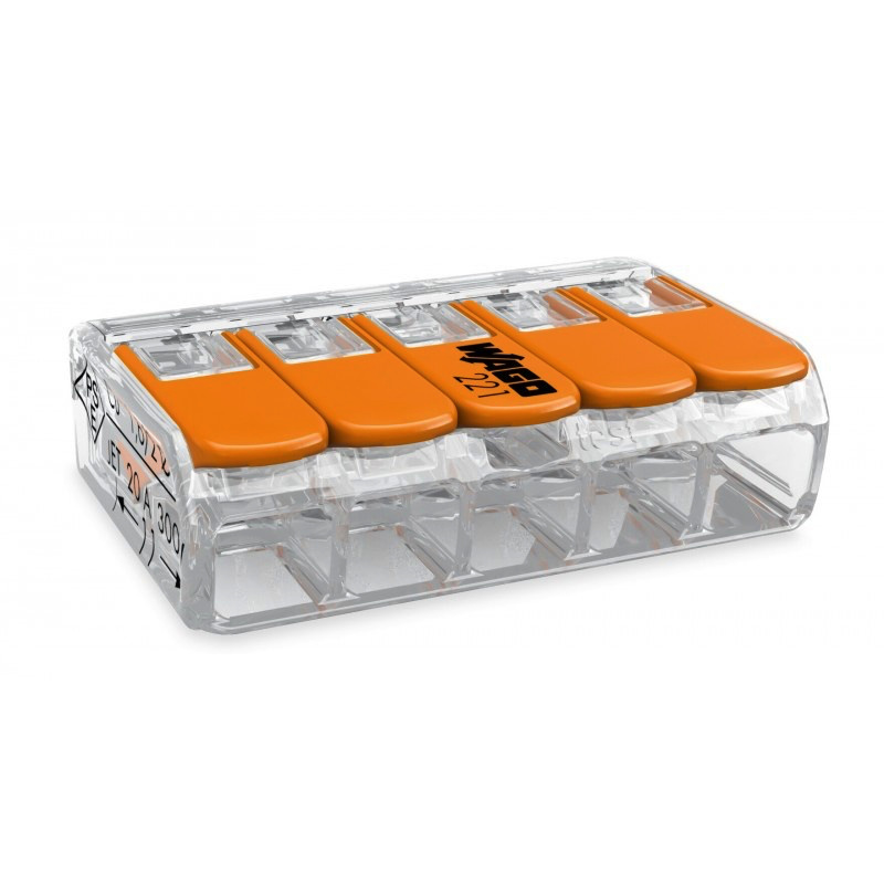 WAGO COMPACT-Verbindungsklemme für 5 Leiter