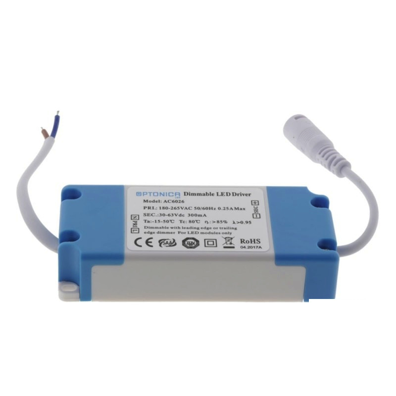 10-18W Dimmbares Netzteil für Einbauleuchten 220V 300mA