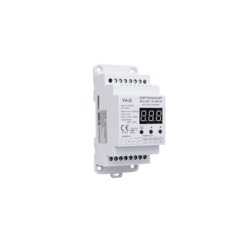 LED V4-D RGB / RGBW Empfänger für Tragschiene