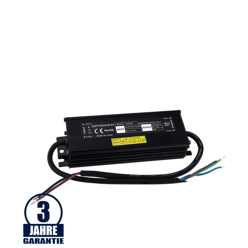 24V DC Metall Netzteil Professional Wassergeschützt 60W - 200W