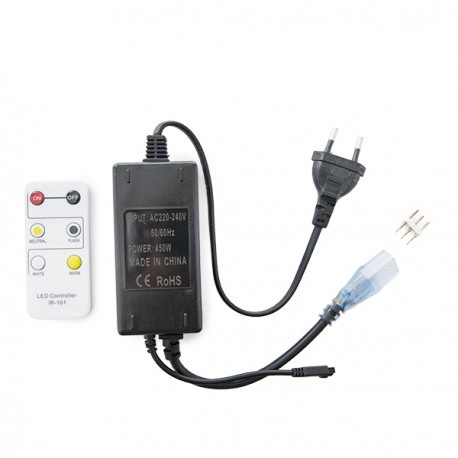 Anschlusskabel / Controller für 230V 5630 CCT LED Streifen inkl. Fernbedienung