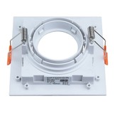 Einbaurahmen für LED GU10 Quadratisch inkl. Fassung Weiß