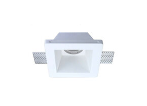 Einbaurahmen Trimless für LED GU10 Quadratisch 1-fach Weiß