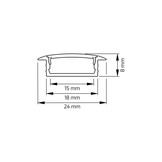 Aluprofil INLINE-Z 2m (Breite Version)