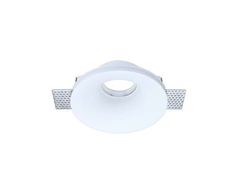 Einbaurahmen Trimless für LED GU10 Rund Konisch Weiß