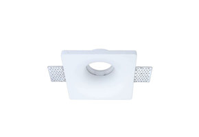 Einbaurahmen Trimless für LED GU10 Quadratisch Konisch Weiß
