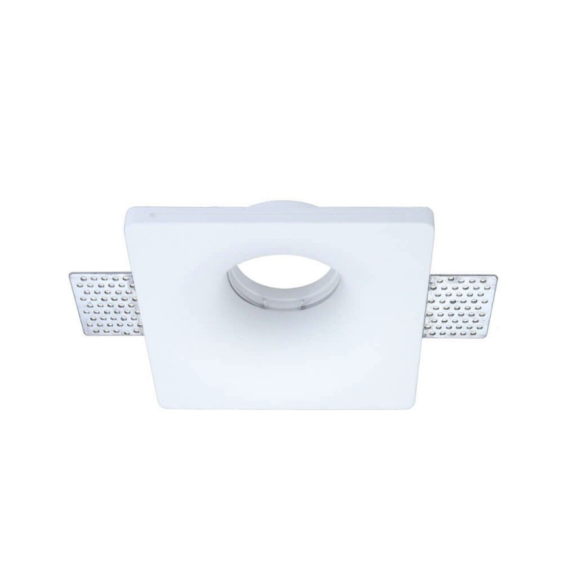 Einbaurahmen Trimless für LED GU10 Quadratisch Konisch Weiß