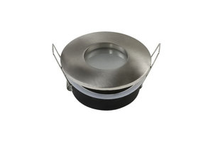 Einbaurahmen für LED GU10 Strahlwassergeschützt Rund Inox IP65