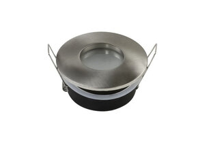 Einbaurahmen für LED GU10 Strahlwassergeschützt Rund Inox IP65