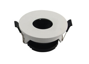 Einbaurahmen für LED GU10 Rund mit rundem Lichtauslass Weiß