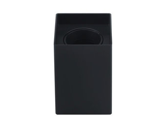 Aufbaurahmen für LED GU10 Kunststoff Quadratisch Schwarz