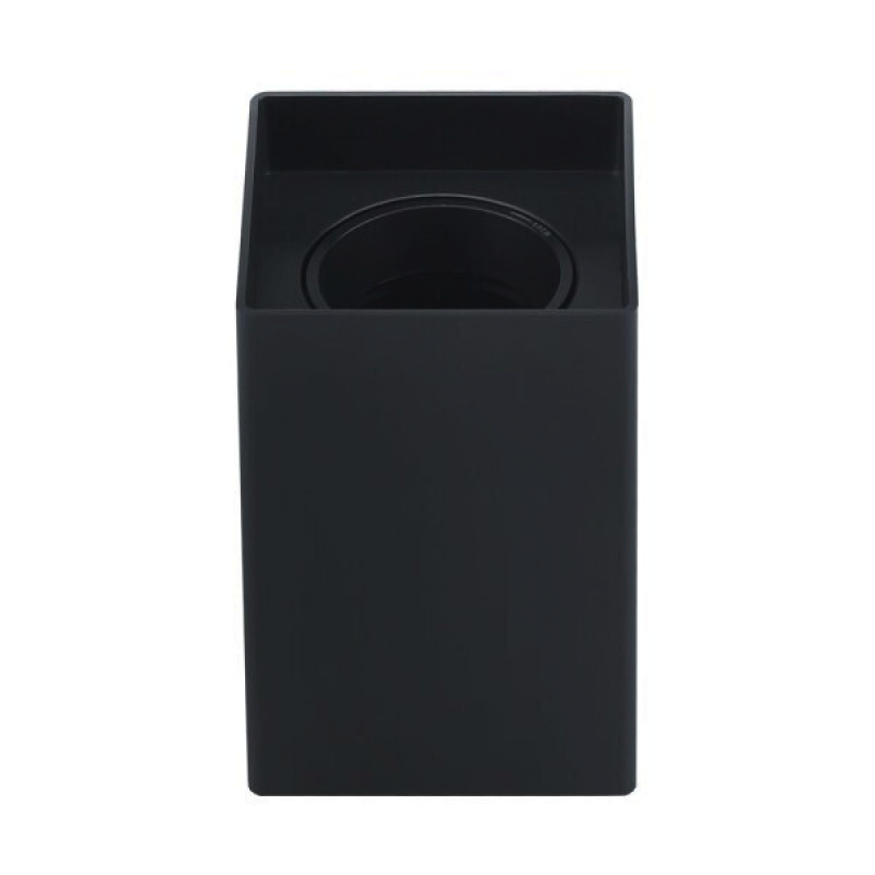 Aufbaurahmen für LED GU10 Kunststoff Quadratisch Schwarz