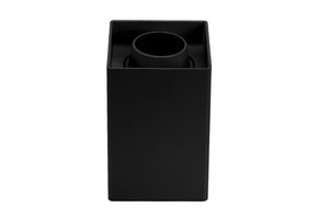 Aufbaurahmen für LED GU10 Kunststoff Quadratisch Schwarz V2