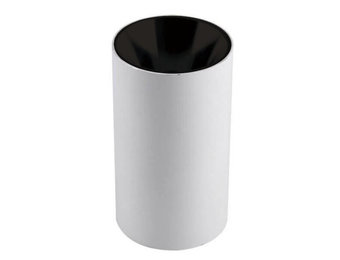 Deckenstrahler GU10 Rund Weiß mit schwarzem Reflektor