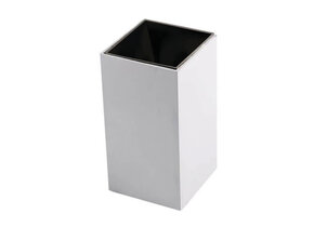 Deckenstrahler GU10 Quader Weiß mit schwarzem Reflektor