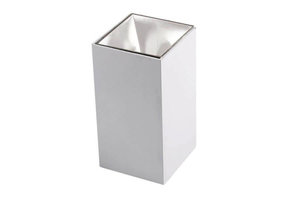 Deckenstrahler GU10 Quader Weiß mit weißem Reflektor