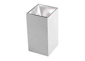 Deckenstrahler GU10 Quader Weiß mit weißem Reflektor