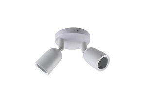 Deckenstrahler GU10 schwenkbar 2-flammig Weiß