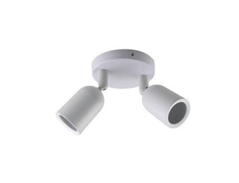 Deckenstrahler GU10 schwenkbar 2-flammig Weiß