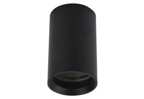 Deckenstrahler Aluminium GU10 Rund Schwarz