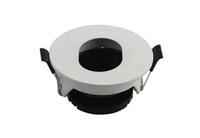 Einbaurahmen für LED GU10 Rund mit ovalem Lichtauslass Weiß