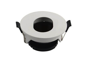 Einbaurahmen für LED GU10 Rund mit ovalem Lichtauslass Weiß