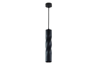Pendelleuchte Twisted für GU10 30cm Schwarz