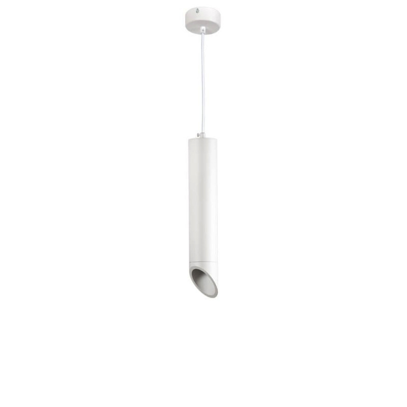 Pendelleuchte Slanted für GU10 30cm Weiß mit weißem Reflektor