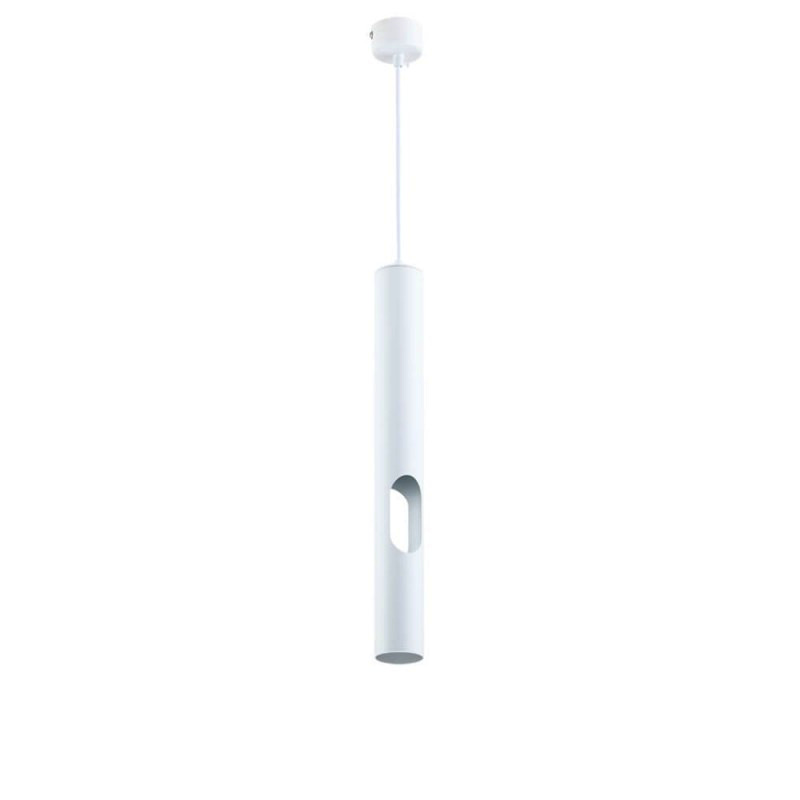 Pendelleuchte mit seitlichem Lichtauslass für GU10 40cm Weiß