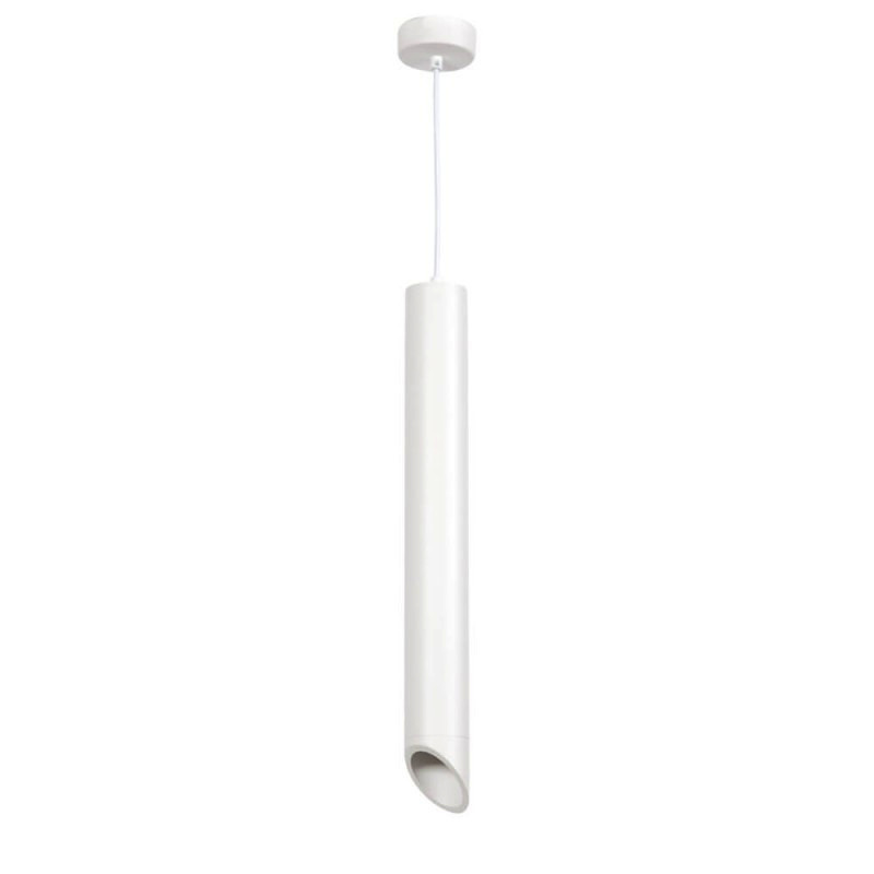 Pendelleuchte Slanted für GU10 50cm Weiß mit weißem Reflektor