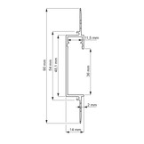 Aluprofil DEOLINE-ARCHITEKTUR Trockenbauprofile 2m