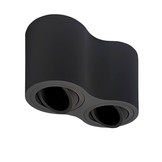 Deckenstrahler schwenkbar 2xGU10 Schwarz