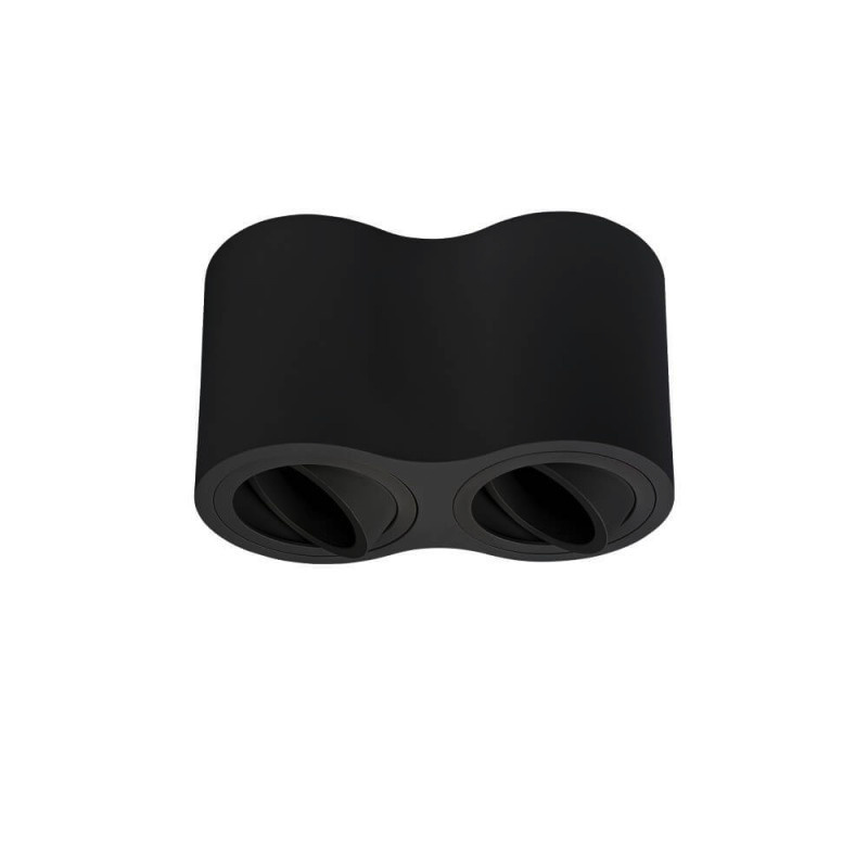 Deckenstrahler schwenkbar 2xGU10 Schwarz