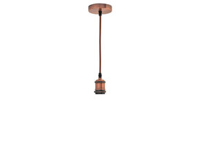 Vintage Pendelleuchte E27 kupfer