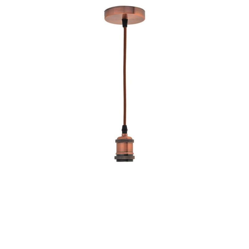 Vintage Pendelleuchte E27 kupfer