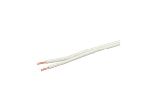 PVC Anschluss- u. Begleitleitung (N)YFAZ 2x1,5 weiß 1m