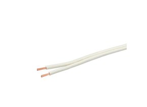 PVC Anschluss- u. Begleitleitung (N)YFAZ 2x1,5 weiß 1m