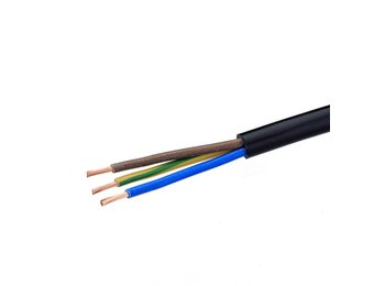 PVC Schlauchleitung H05VV-F (YMM) 3G1,5 schwarz 1m