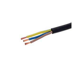 Gummileitung H05RR-F 3x2,5mm² schwarz isoliert 1m